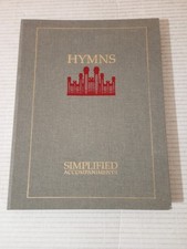 Hymns Simplified Accompaniments 1986 Large Grey LDS Mormon Spiral Piano Organ