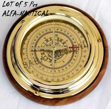 Nautical Brass Compass Antique Pocket Gift Maritime compass lot of 5 pcs