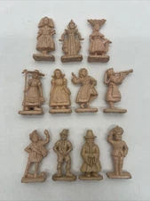 11 Vintage Plastic Van Brode Cereal Premium Prize Dancers Of The World Toys