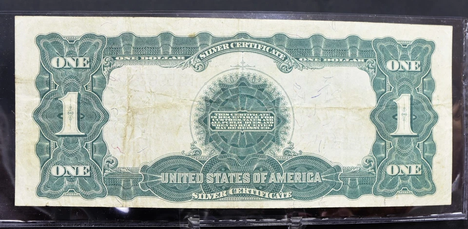 1899 Large Size $1 Silver Certificate Black Eagle VF (b219) - Image 2 of 2