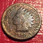1870 INDIAN HEAD CENT  H-54  YOU GRADE CORROSION CLEAR DATE CLEANED