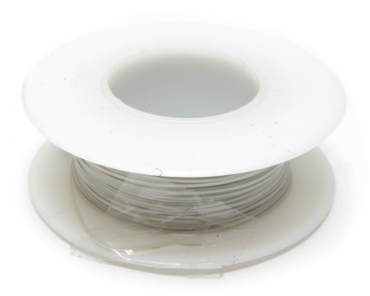 Kynar PVDF Wire Wrap Wire, 30AWG, 100ft Gray