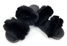 Faux Fur Slider Sandals for Women for sale UK