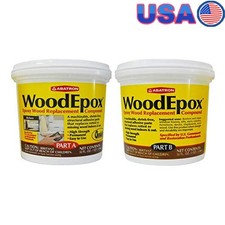 2 Quart 2-Part Structural Epoxy Adhesive Wood Filler Putty Wood Repair Kit New