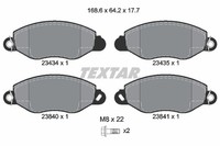 Bremsscheiben-BremsbeläGe-Kit Textar 2343401 Ford 1144288 Ford 1318147