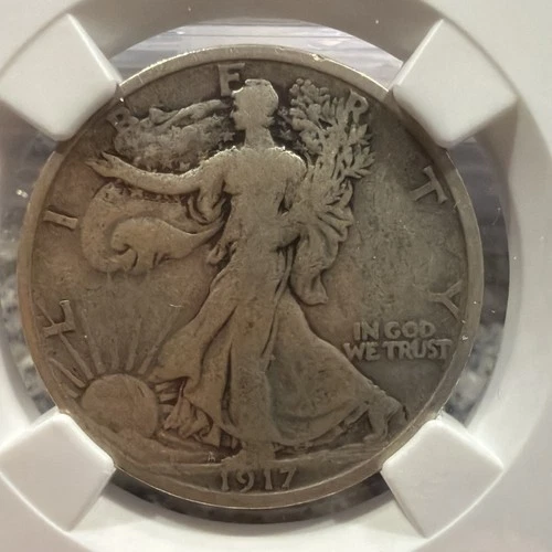 1917-S Reverse Walking Liberty Silver Half Dollar NGC VG-8. 012588