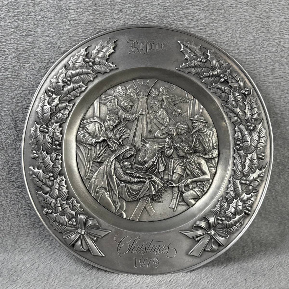 International Pewter Plate In Collectible Pewter Metalware for