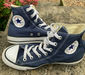 mens blue converse trainers