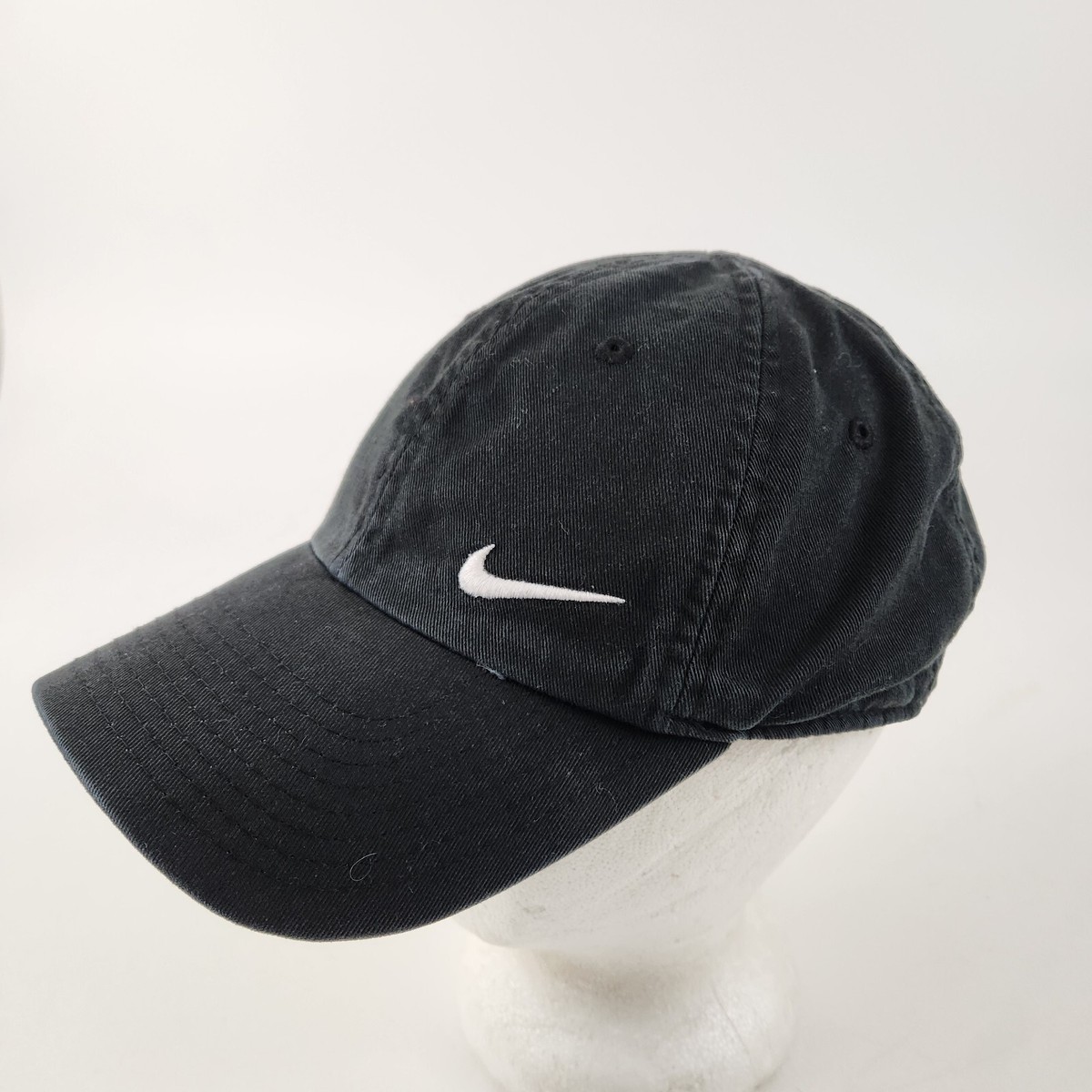 NIKE GOLF、ナイキハット、美品、USA希少、激レア Nike Heritage 86 Hat Cap Black Strapback OSFM Faded Golf Tennis | eBay