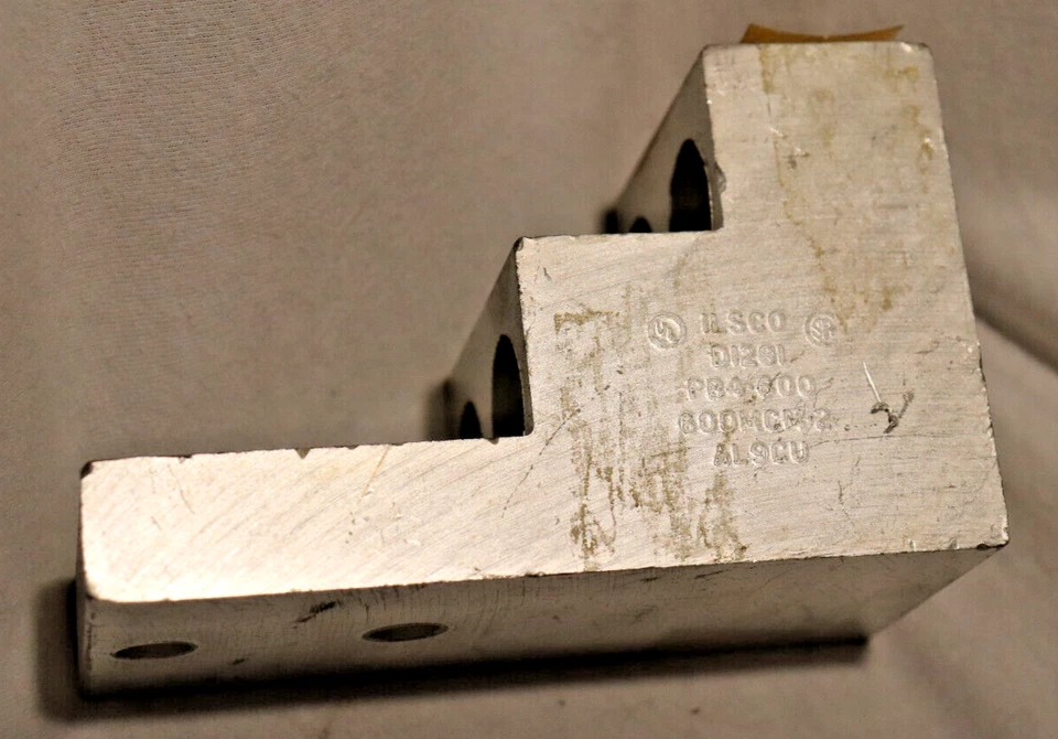 PB4-600 D1281 Ilsco Mechanical Lug Aluminum 600MCM-2 Electrical Connection Block - Image 3 of 4