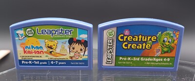Leap Frog Leapster Nihao Kai-lan and Creature Create Games. Works. GAMES ONLY