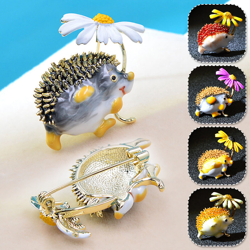 1PC Cute Hedgehog Clothing Decoration Suit Pin Fashion Women Accessories
