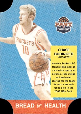 Chase Budinger - 2012 Panini Past & Present - Die Cut - Bread for Health #8