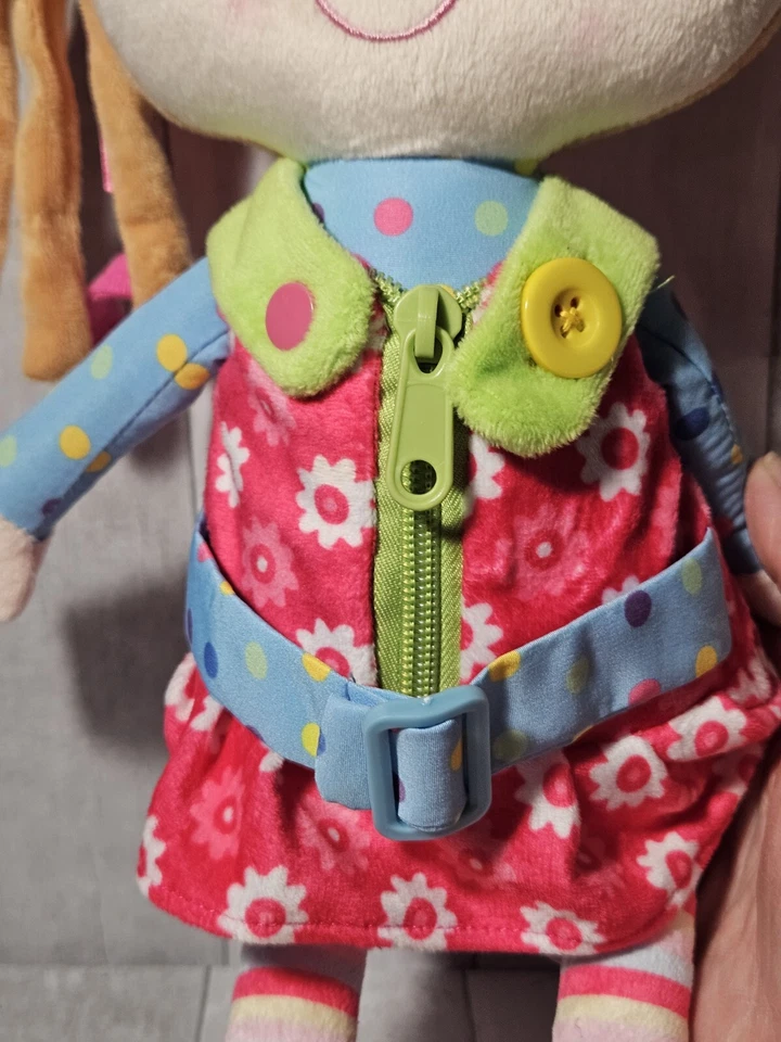 Snuggle Stuffs Sugar Snap Activity Educational Stuffed Doll 15" Busy Doll - Image 2 of 4