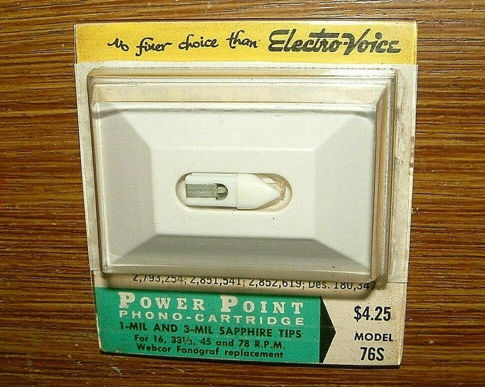 EV 76 POWER POINT Plug-in Phono Needle CARTRIDGE 91T for Webcor A1919, 942-SS13 - Image 4 of 4