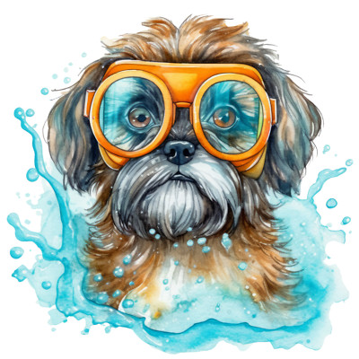 XXL Shih Tzu Auto Aufkleber Hunde Sticker