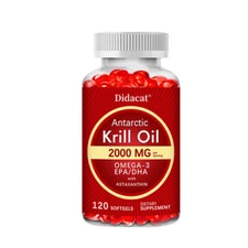 Antarctic Krill Oil 2000Mg Supplement, 120 Softgel, Omega-3
