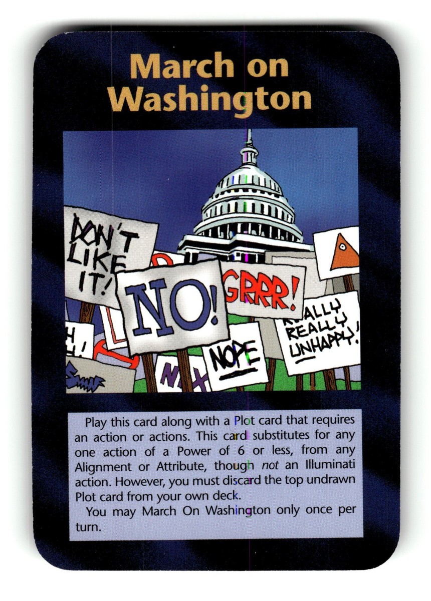 その他 March on Washington PSA9 INWO March On Washington Card Limited INWO Illuminati New World Order