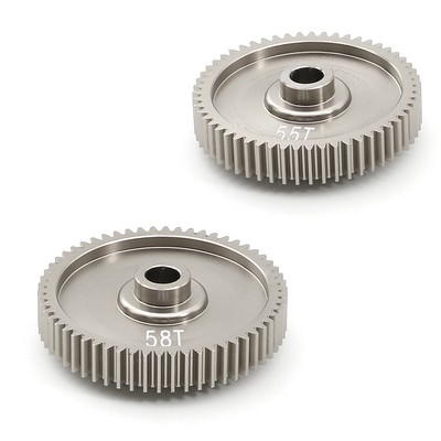 Aluminium High Speed Gears 55T+58T Stirnradgetriebe für Tamiya TT01 1/10 RC Car