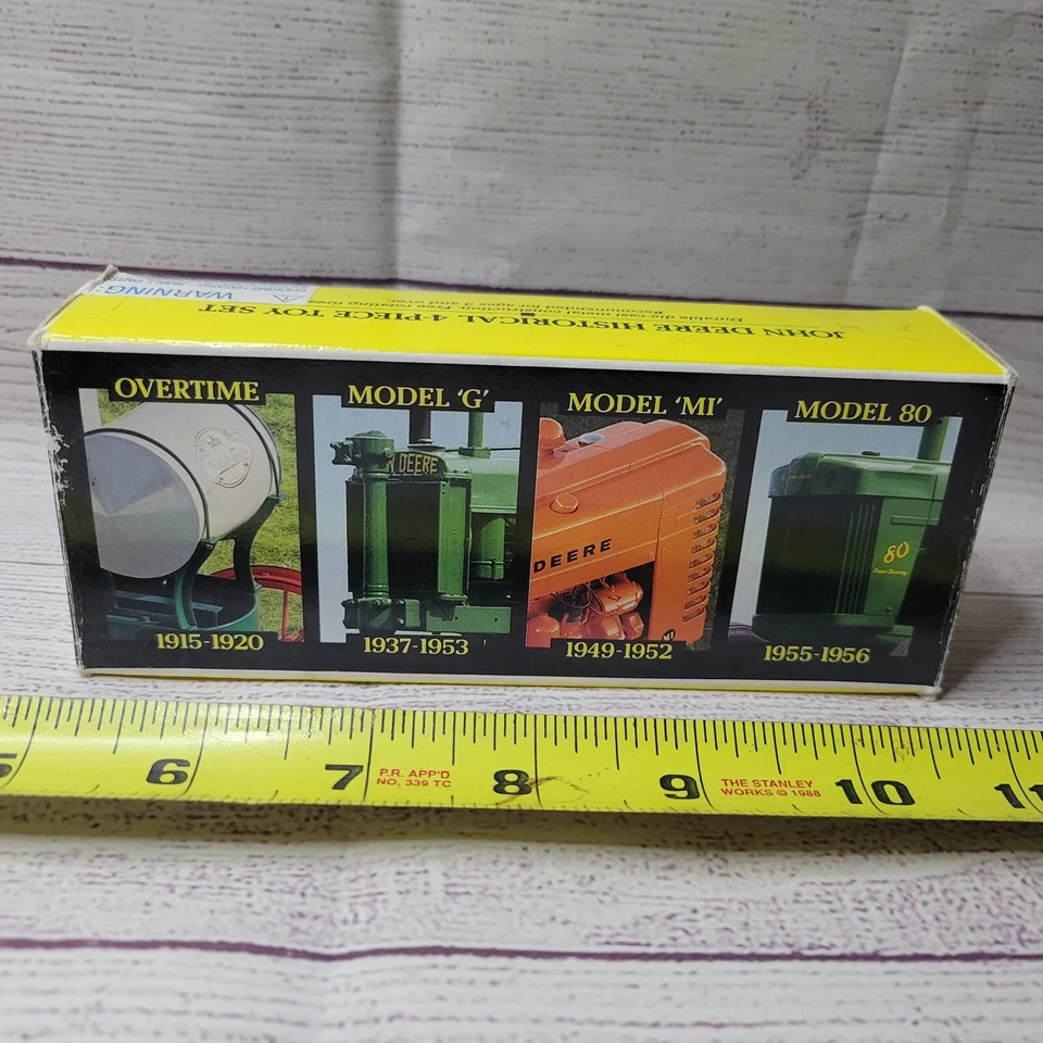 Vtg ertl 1994 John deere historical set 4pcs (NO model 80) (has JD 3010 instead) - Image 2 of 4