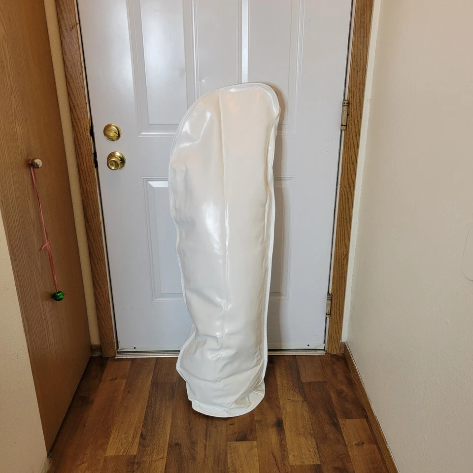 Funda Bolsa de Golf Burton Vintage Vinilo Blanco EE. UU. Golf Olímpico Clásico 48" Caja RARA Foto 2 de 4