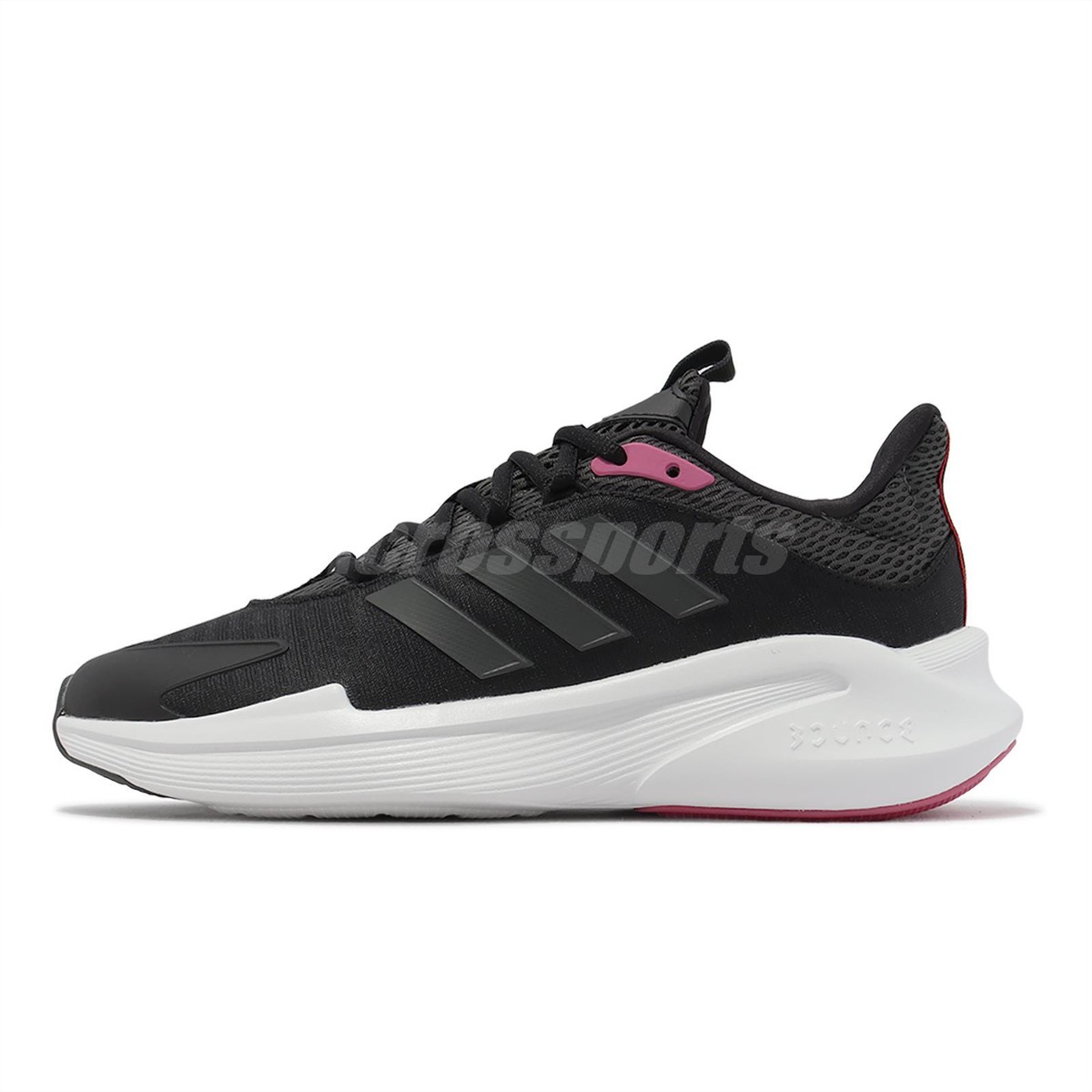adidas Alphaedge Plus Core Black Grey Pink Fusion Women adidas Alphaedge Plus Core Black Grey Pink Fusion Women