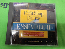 THE PRINT SHOP DELUXE WITH ENSEMBLE II - PC CDROM - WIN 3.1 OR WIN 95
