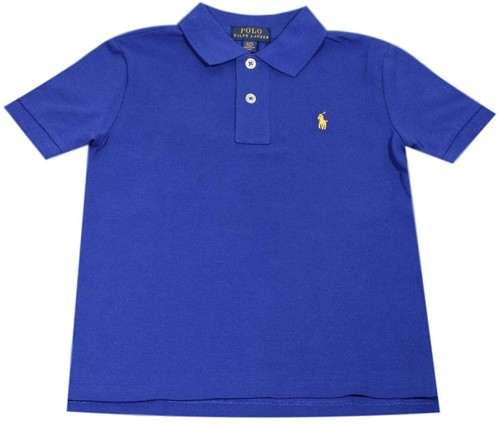 Short Sleeve Shirt Cotton BLUE Yellow 