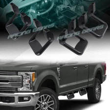 4 X BLACK TEXTURE COATED DIE-CAST ALUMINUM TRUCK SUV PICKUP NERF SIDE STEP BAR