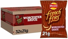 Walkers French Fries Worcester Sauce 32 x 21g Full Box