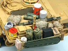 New 1/35 Modern Tank Equipment Set Resin Figure Unpainted Model Kit