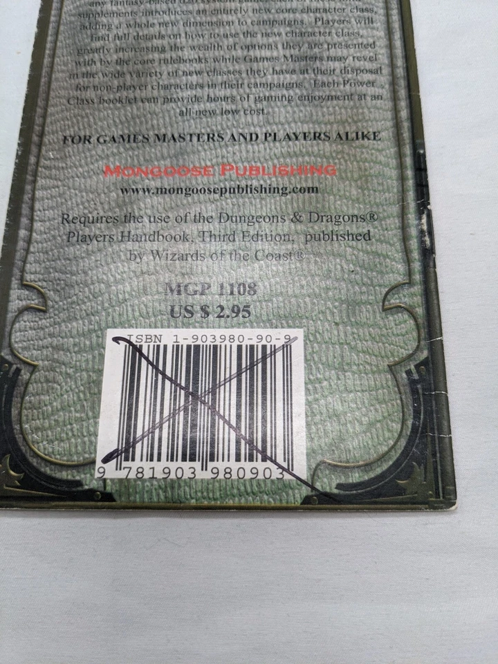 Dnd D20 System Explorer Power Classes VIII Book Mongoose Publishing - Image 4 of 4