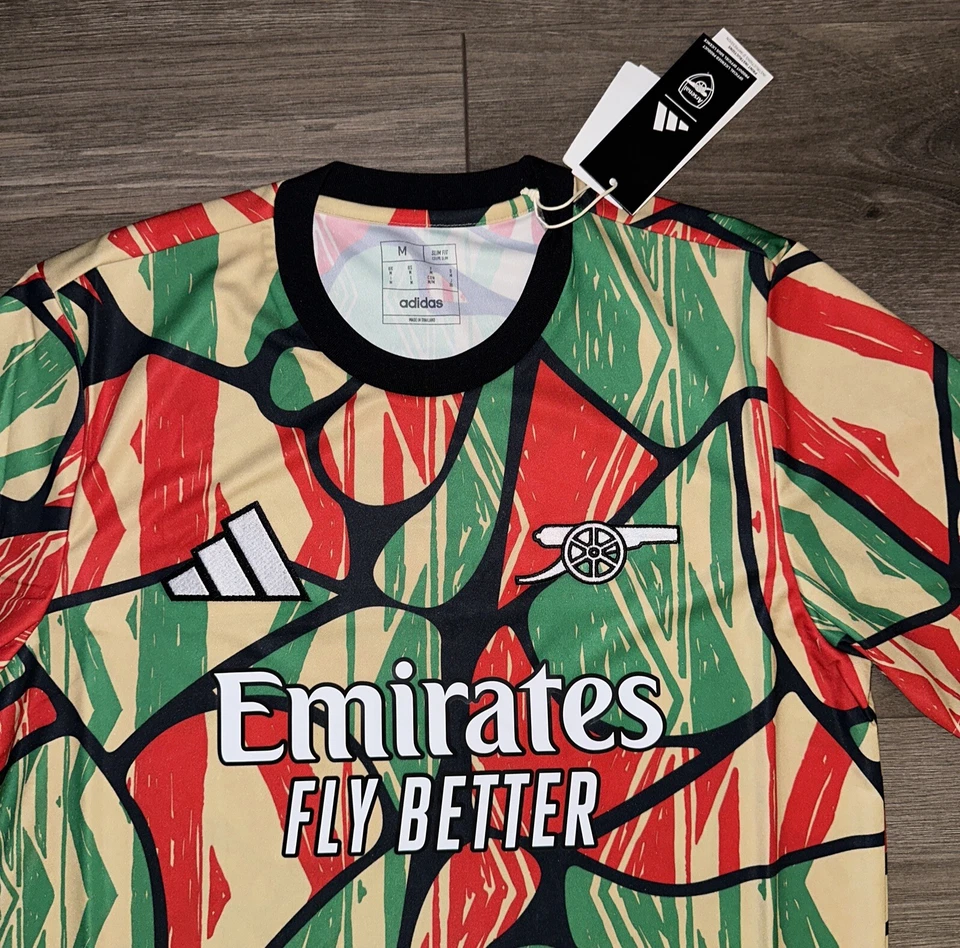 Camiseta Adidas MLS Emirates 2024-25 Arsenal Pre Partido Para Hombre M Mediana Nueva Con Etiquetas Foto 4 de 4