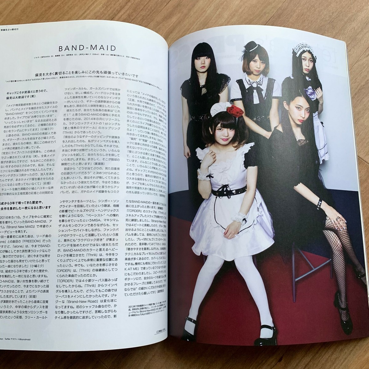 LiSA 5th Deview Special Magazine Poster 2016 BAND-MAID Major Debut