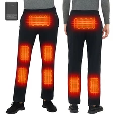 Women’s Heated Pants w/ Battery Pack | 8-Zone Electric Thermal Leggings 2XL XXL