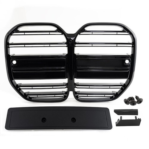 Parrilla delantera negra brillante estilo CLS 2021~2024 BMW SERIE 4 G22 G23 430i M440i - Imagen 6 de 13
