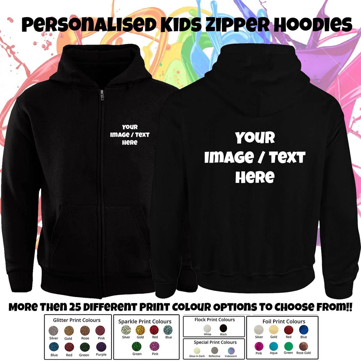 Personalized Kids Zip Up Jacket