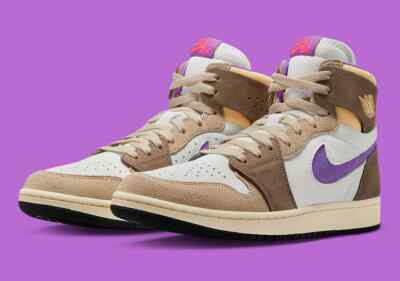 NIKE AIR JORDAN 1 ZOOM パロミノ DV1307-205 Nike Air Jordan 1 High Zoom CMFT 2 Palomino Berry Sneakers
