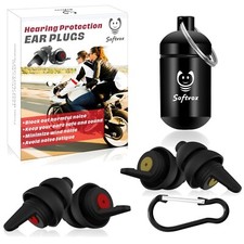 Motorcycle Ear Plugs – Wind Noise Reduction, Reusable & Comfortable 2 Pairs