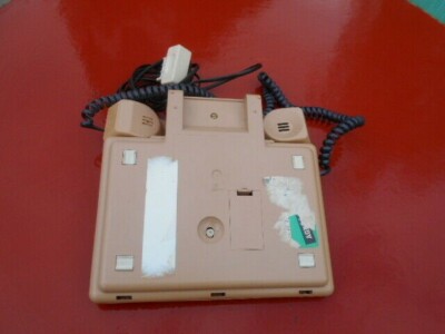 Téléphone fixe à touches Alcatel Telic 289 gris marron vintage 1975 France N8697 | UK