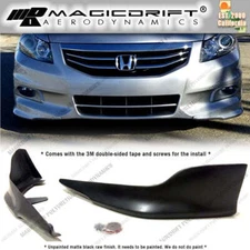 For 11 12  Honda Accord Sedan OE Style Front Bumper Lip Splitter Apron Spoiler