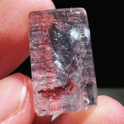 19.9ct Rare NATURAL Clear super7 Crystal Polished