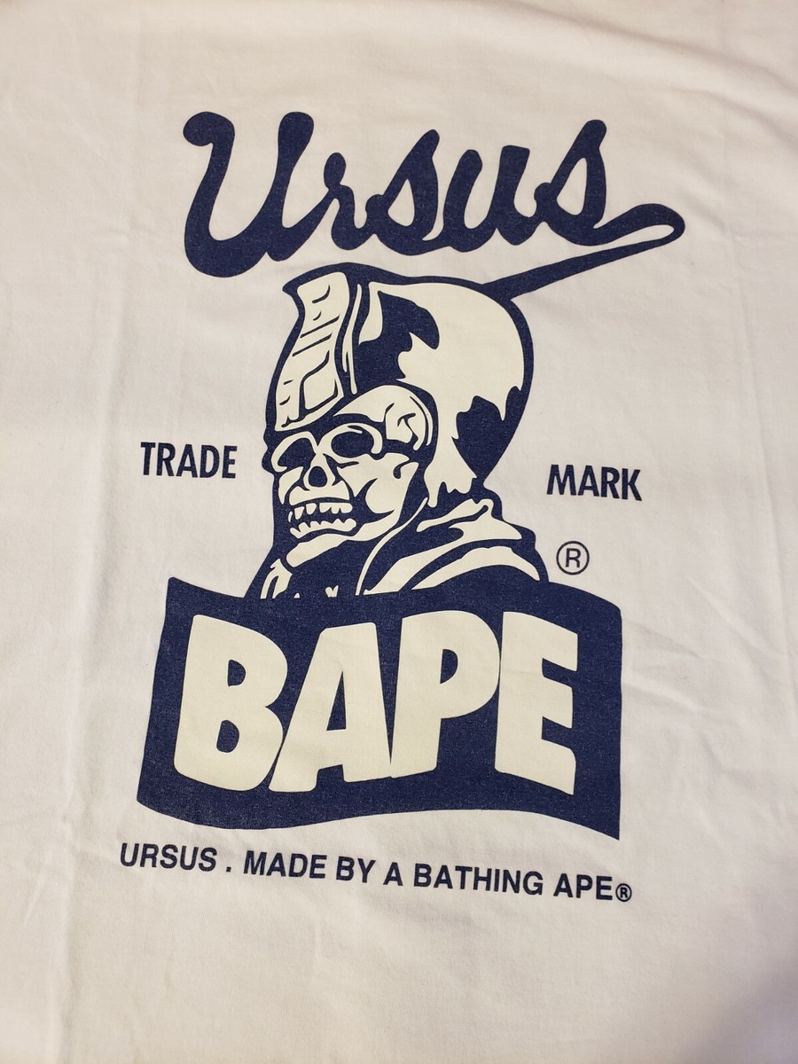 URSUS BAPE スポンジボブ 半袖Tシャツ 白　XS URSUS BAPE スポンジボブ 半袖Tシャツ 白 XS
