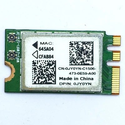 WiFi Bluetooth WLAN card DP/N 0JY0YN C204N2 645A04 for Dell Inspiron 11 3147 20 - Image 1 of 4