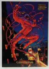 CARNAGE 1994 Marvel Masterpieces Trading Card 20 HIlderbtandt Art Mint.
