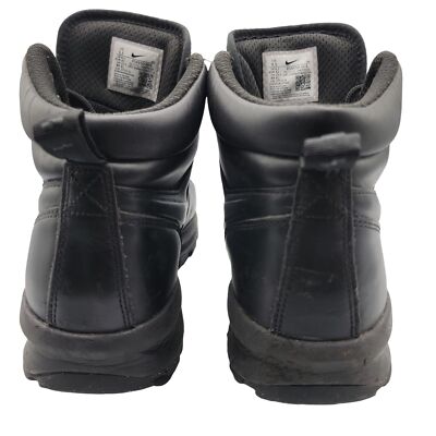 Nike Manoa Mens 9.5 Leather Triple Black Boots Outdoor  display picture 3