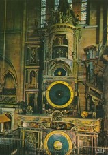 old postcard Strasbourg astronomer. Clock of the Minster Unrun Postcard E3328d