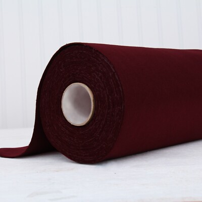Premium Felt Roll - By The Yard - 36'' Wide - Burgundy - Soft Wool-Like 1.2mm