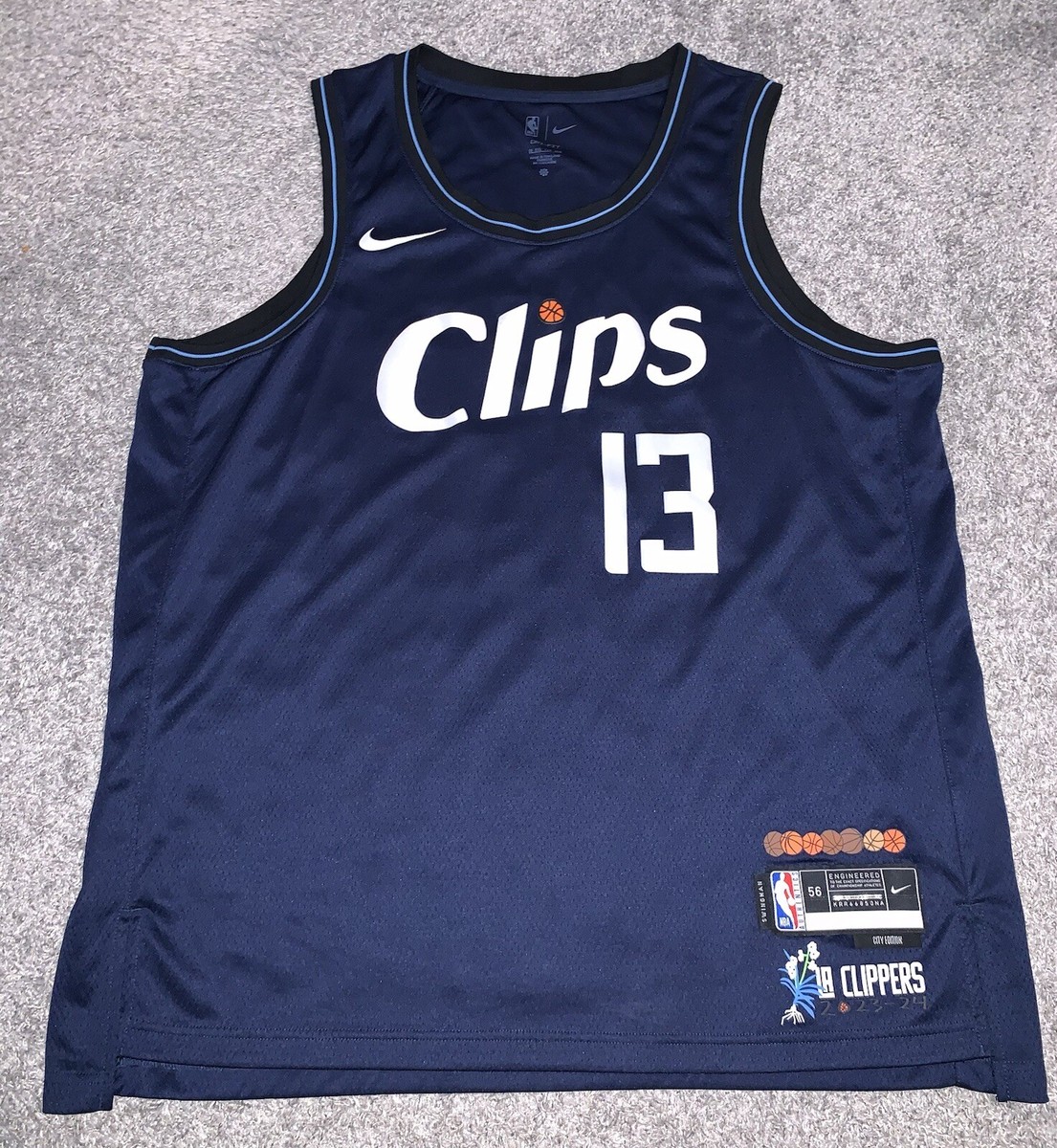 Paul George CLIPS Clippers Nike Swingman City Jersey XXL 56 LA LOS
