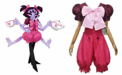 Undertale Muffet Cosplay Costume Jacket Jumpsuit Dress #
